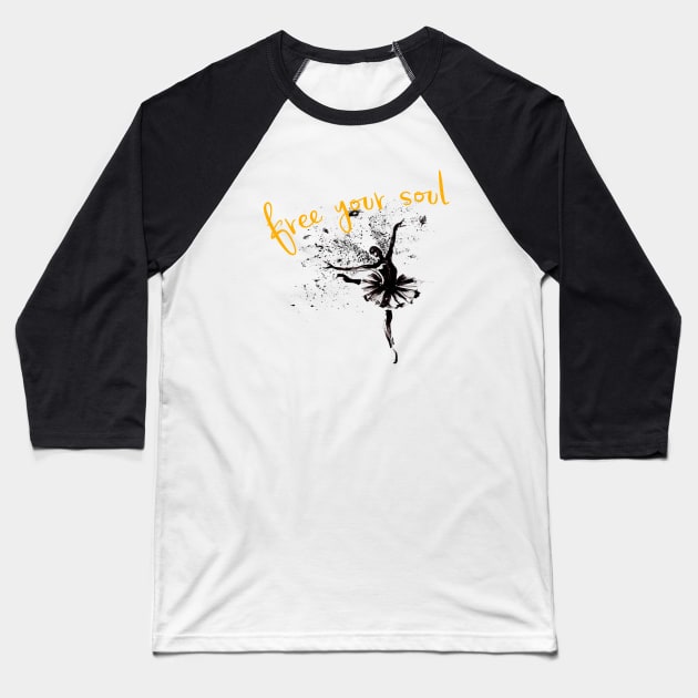 Ballet dancer Baseball T-Shirt by focusLBdesigns